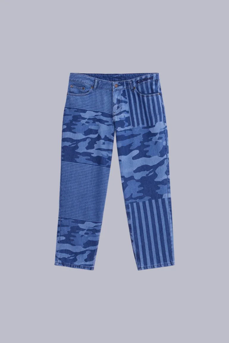 Kick Jean Bleu Camouflage