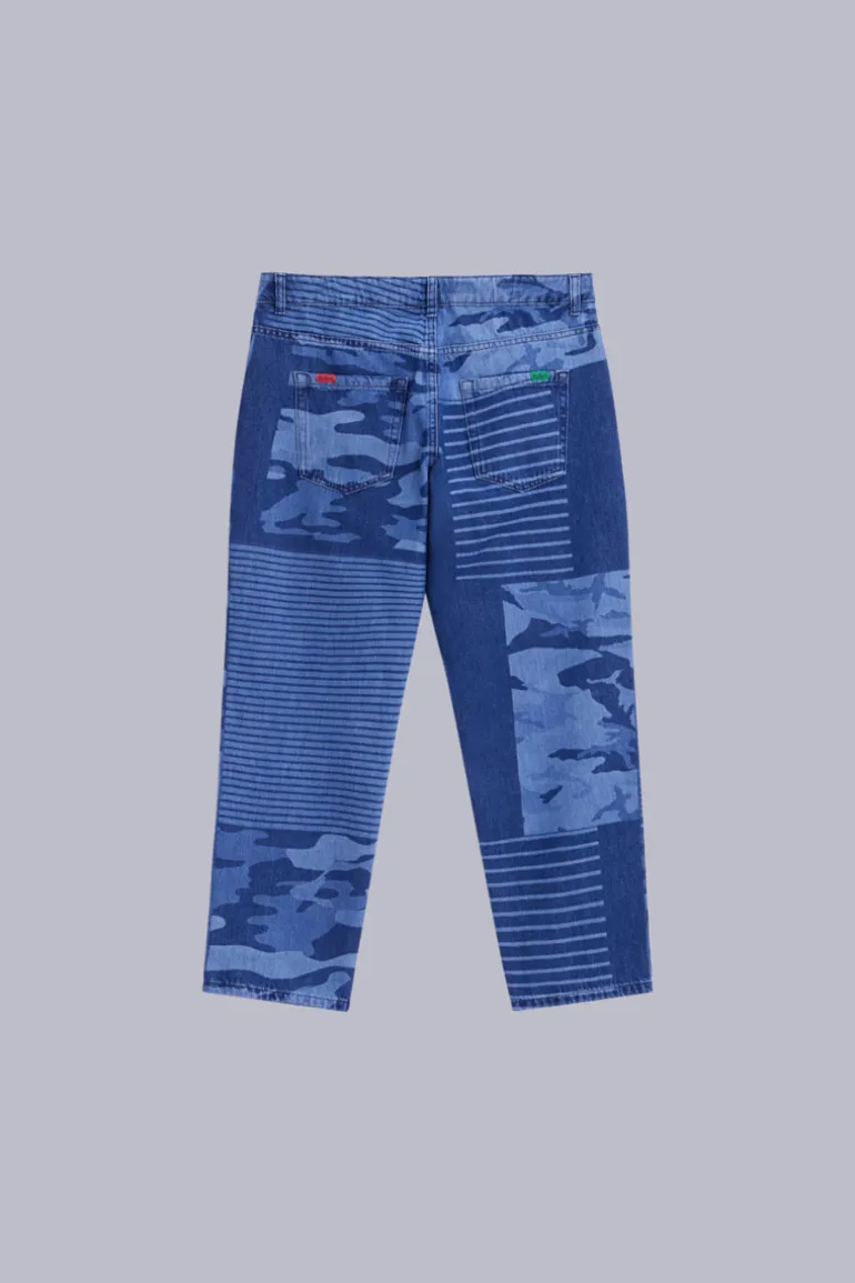 Kick Jean Bleu Camouflage