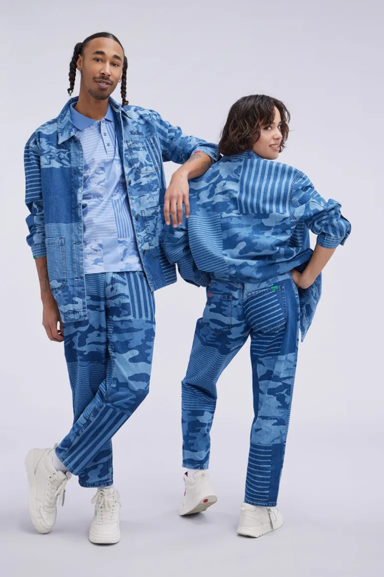 Kick Jean Bleu Camouflage