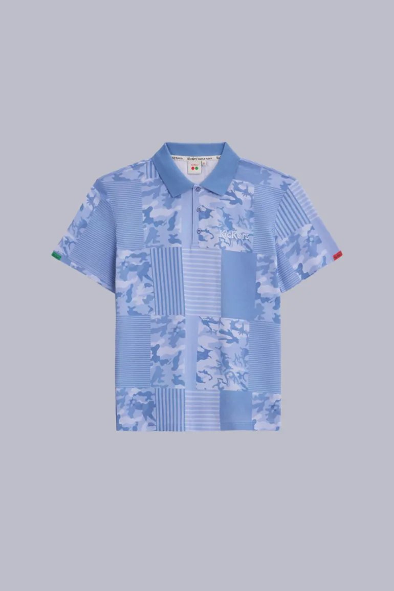 Kick Polo Bleu Camouflage