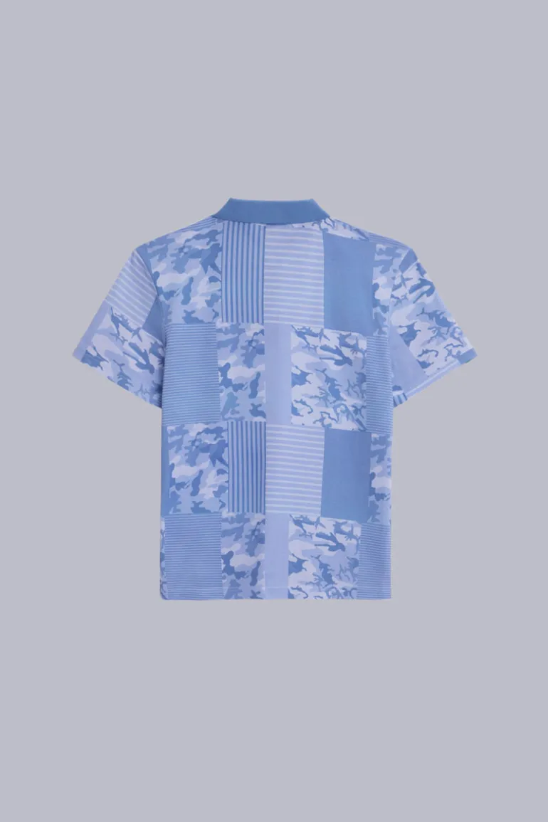 Kick Polo Bleu Camouflage