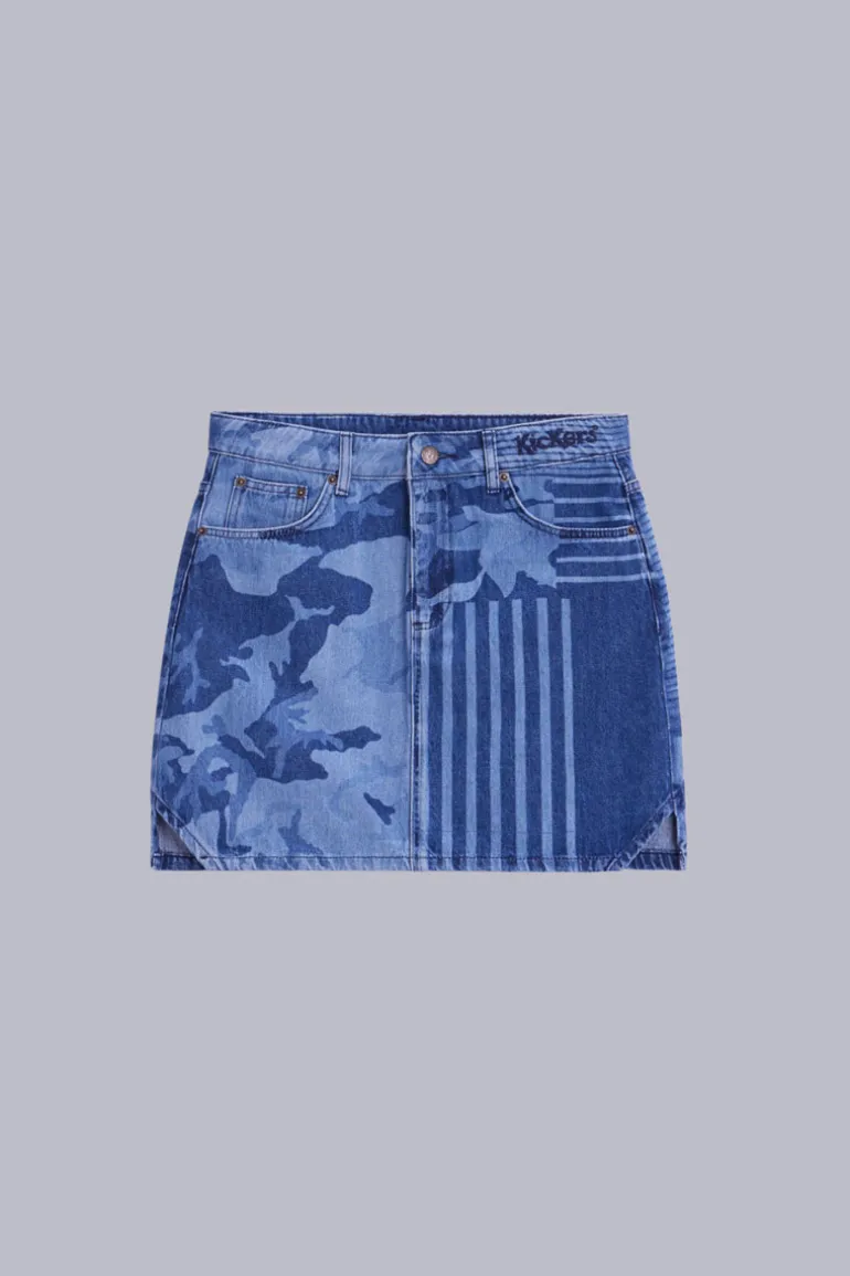 Kick Skirt Bleu Camouflage