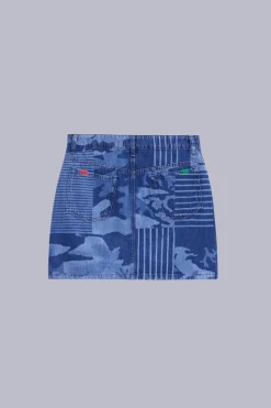 Kick Skirt Bleu Camouflage