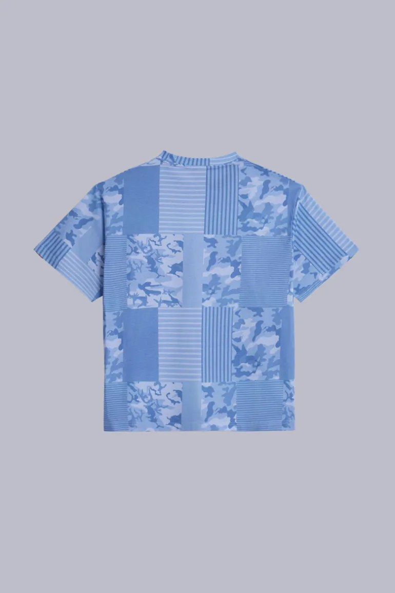 Kick TShirt Bleu Camouflage