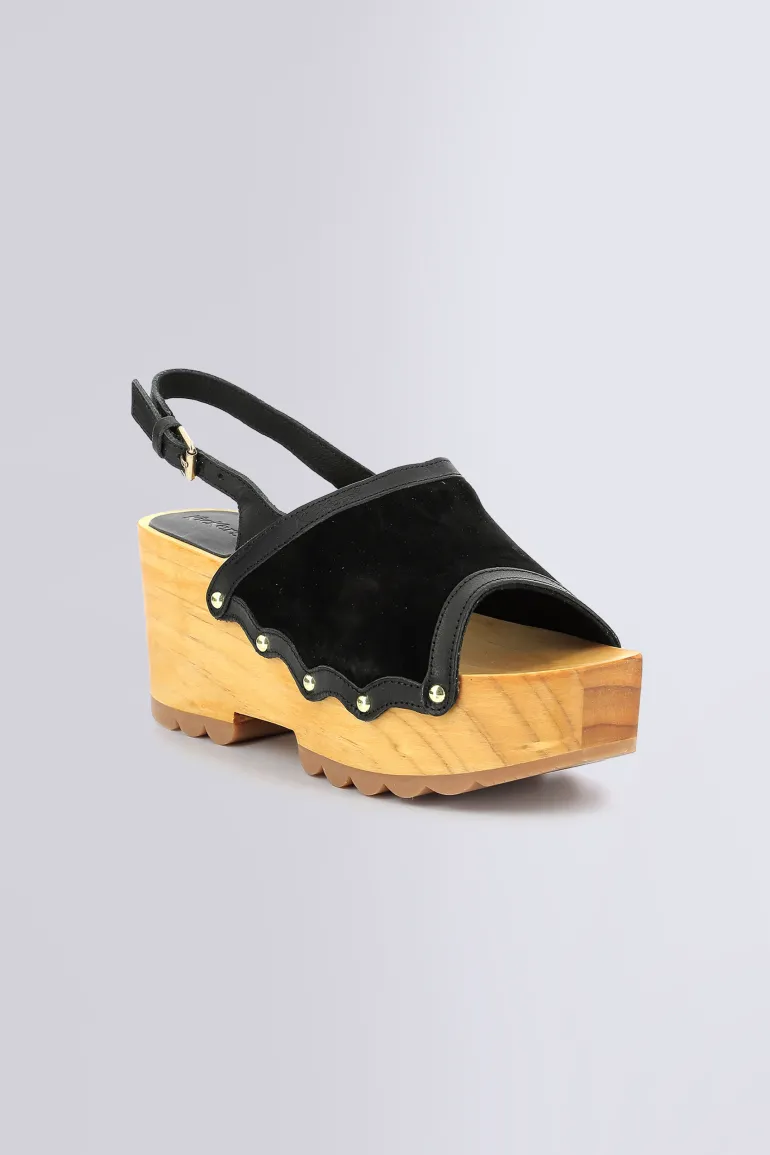 Kick Wedge Wood Noir